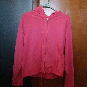 Pink athletic hoodie